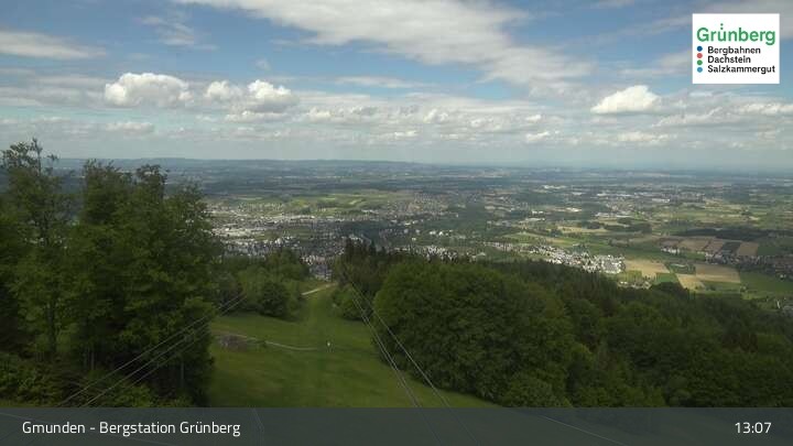 Archiv Foto Webcam Gmunden: Grünberger Seilbahn
