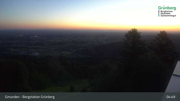 Archiv Foto Webcam Gmunden: Grünberger Seilbahn