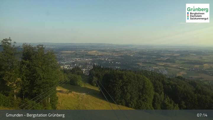 Archiv Foto Webcam Gmunden: Grünberger Seilbahn