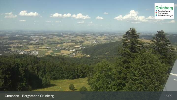 Archiv Foto Webcam Gmunden: Grünberger Seilbahn
