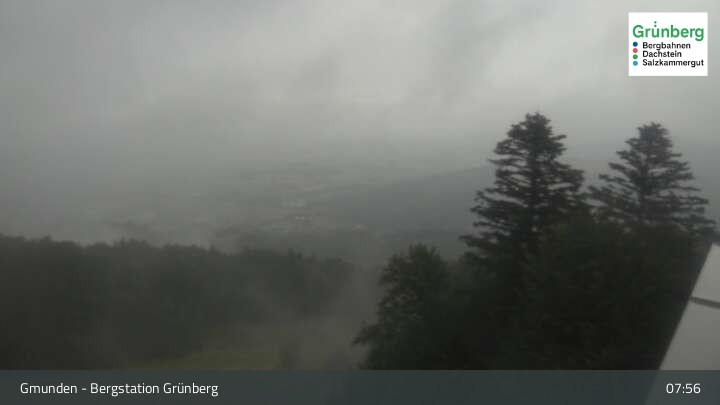 Archiv Foto Webcam Gmunden: Grünberger Seilbahn