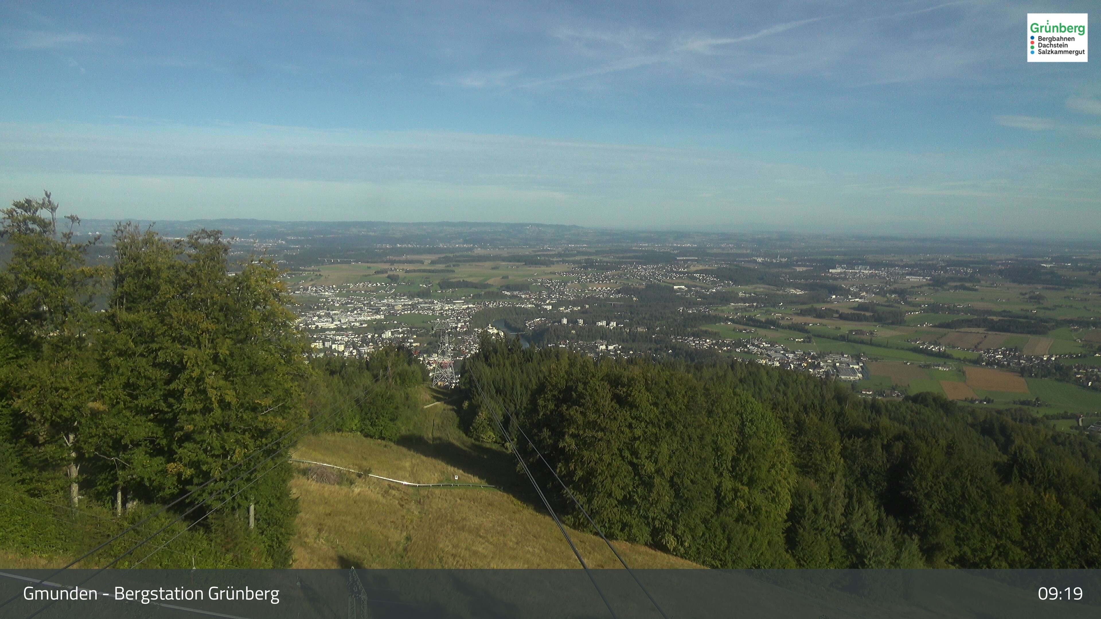 Archiv Foto Webcam Gmunden: Grünberger Seilbahn