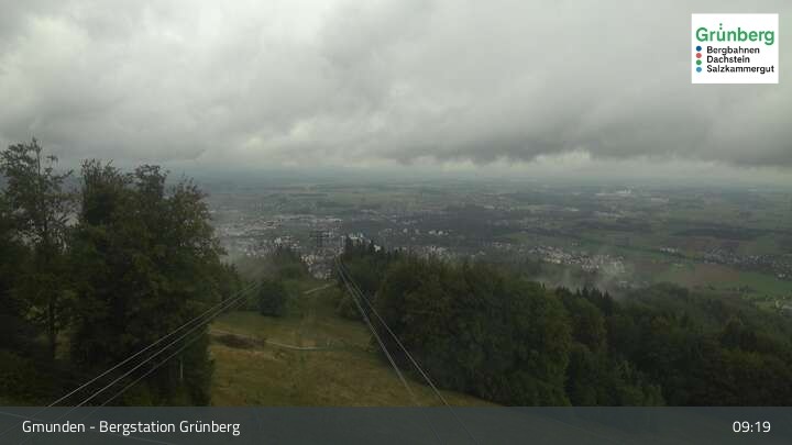 Archiv Foto Webcam Gmunden: Grünberger Seilbahn