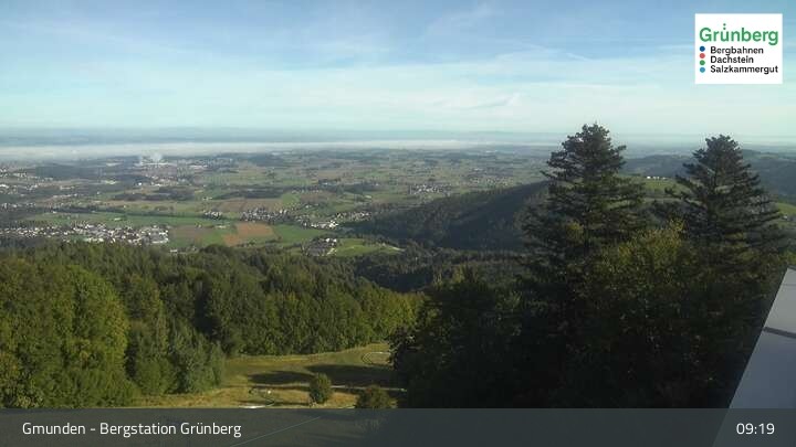 Archiv Foto Webcam Gmunden: Grünberger Seilbahn