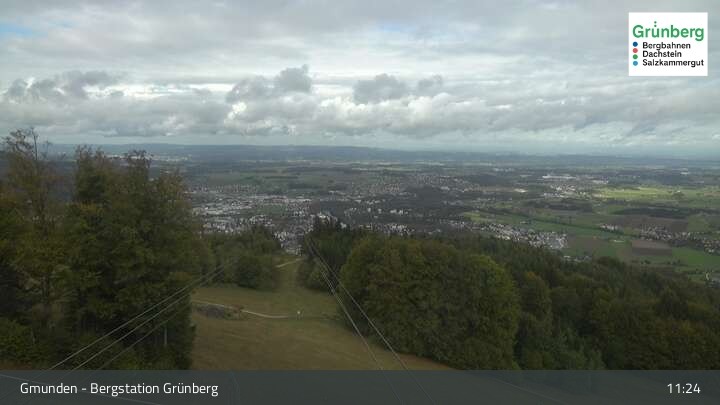 Archiv Foto Webcam Gmunden: Grünberger Seilbahn