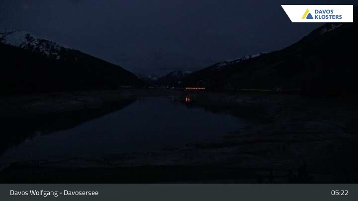 Archived image Webcam Davos Klosters: Lake Davos