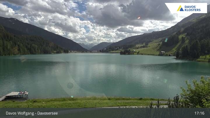 Archived image Webcam Davos Klosters: Lake Davos