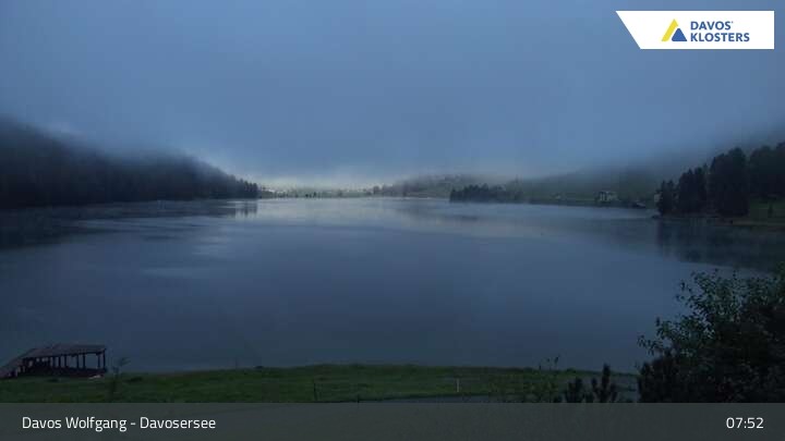 Archived image Webcam Davos Klosters: Lake Davos