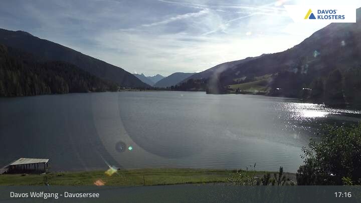 Archived image Webcam Davos Klosters: Lake Davos