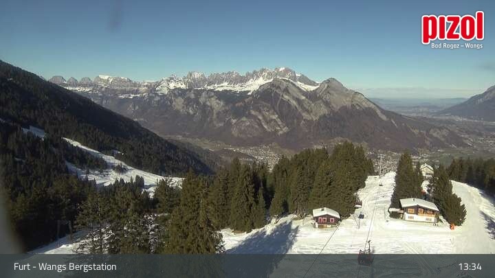 Archiv Foto Webcam Bergstation Furt, Wangs