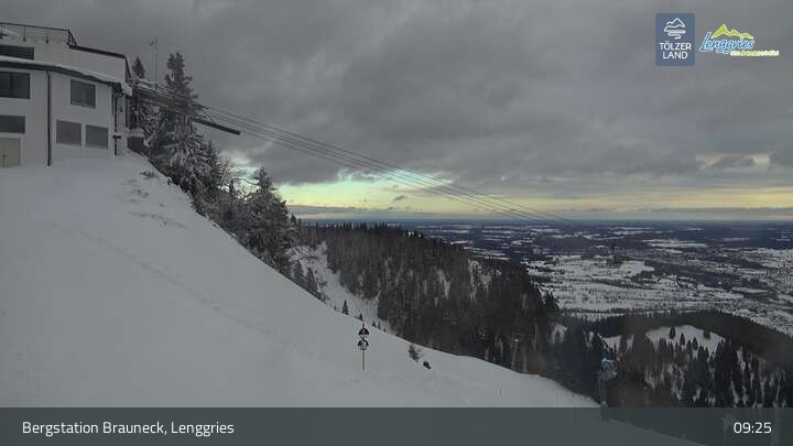Archiv Foto Webcam Blick von der Brauneck Bergstation