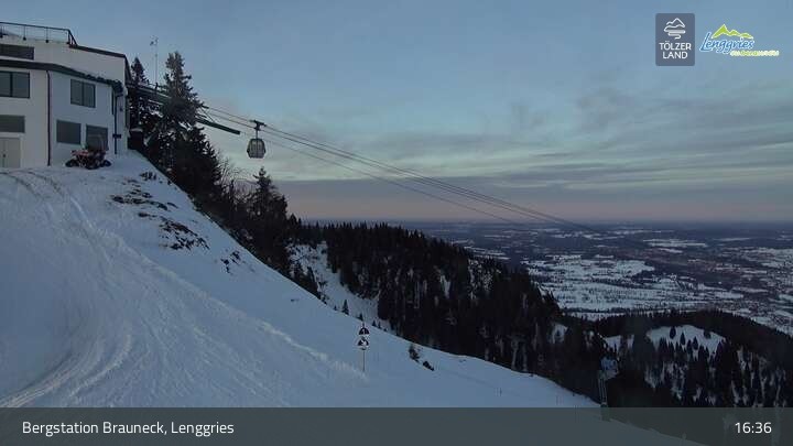 Archiv Foto Webcam Blick von der Brauneck Bergstation