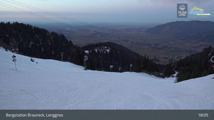 Archiv Foto Webcam Blick von der Brauneck Bergstation