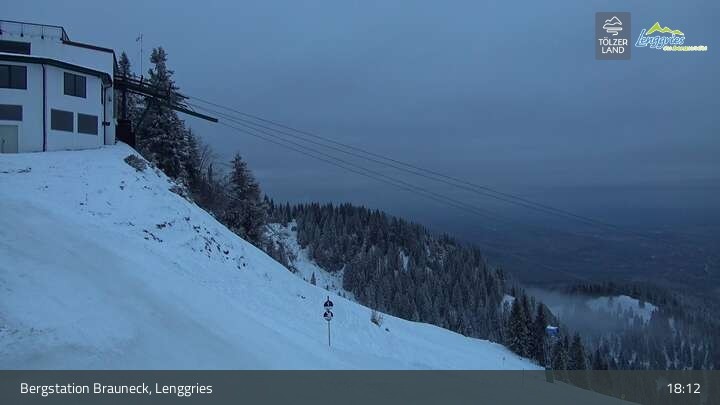 Archiv Foto Webcam Blick von der Brauneck Bergstation
