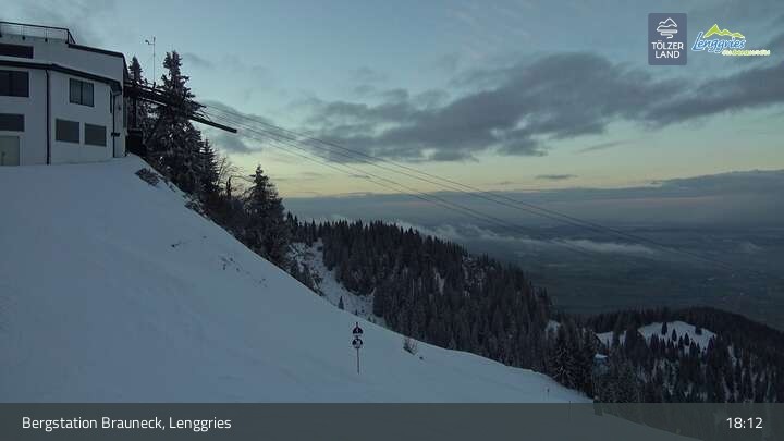 Archiv Foto Webcam Blick von der Brauneck Bergstation