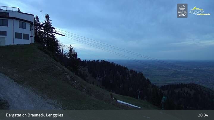 Archiv Foto Webcam Blick von der Brauneck Bergstation