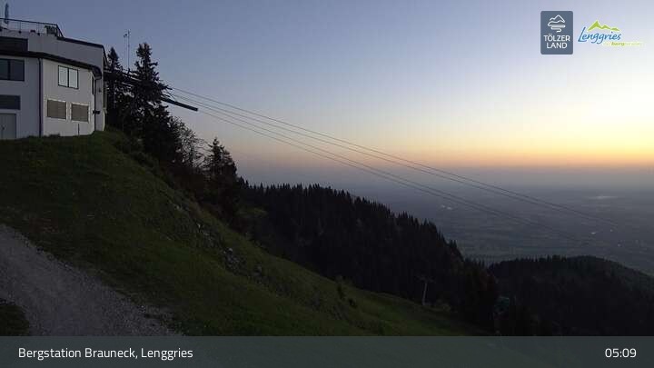 Archiv Foto Webcam Blick von der Brauneck Bergstation