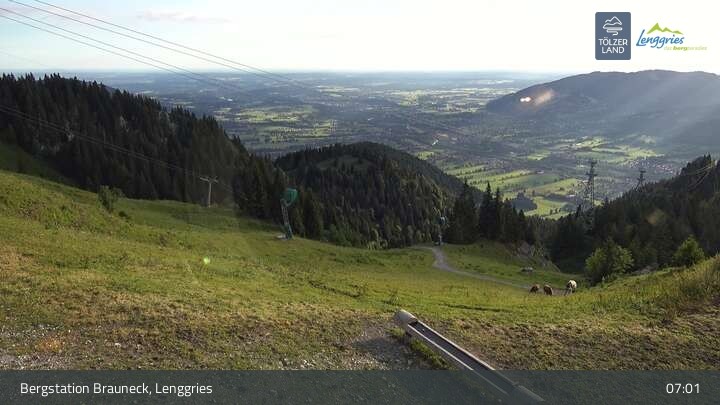 Archiv Foto Webcam Blick von der Brauneck Bergstation