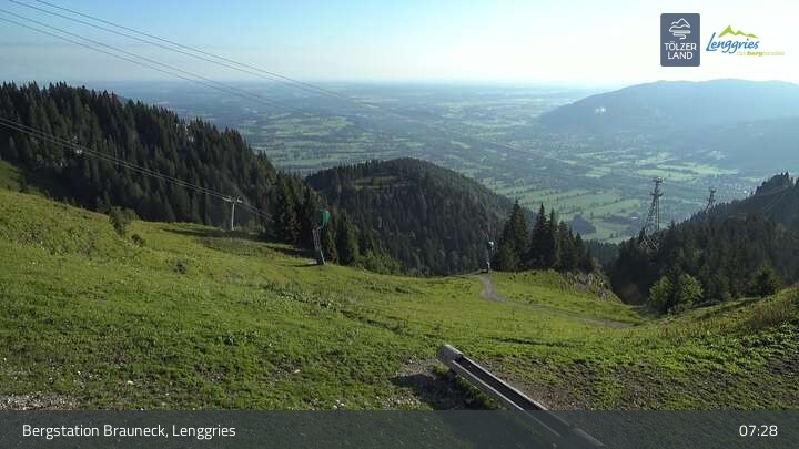 Archiv Foto Webcam Blick von der Brauneck Bergstation
