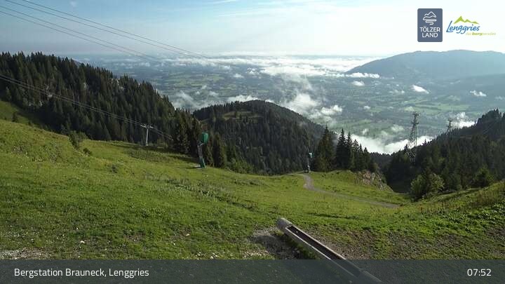 Archiv Foto Webcam Blick von der Brauneck Bergstation