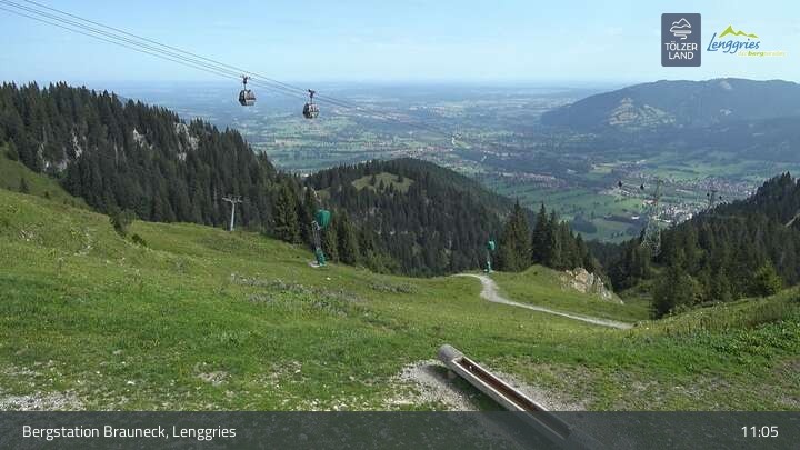 Archiv Foto Webcam Blick von der Brauneck Bergstation