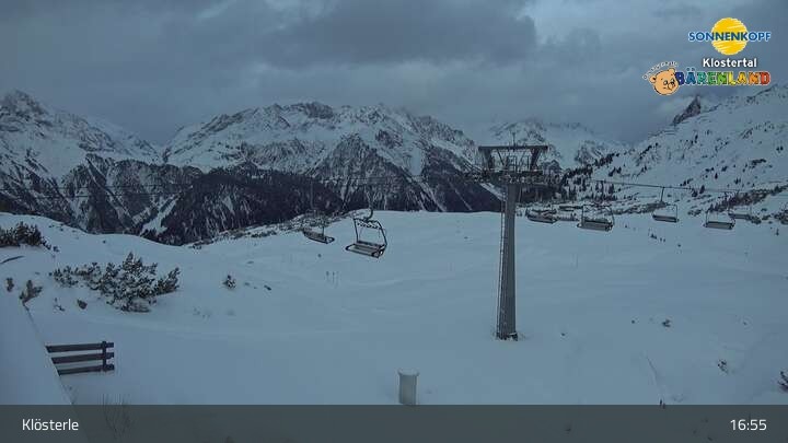 Archiv Foto Webcam Klösterle - Bergstation Riedkopf