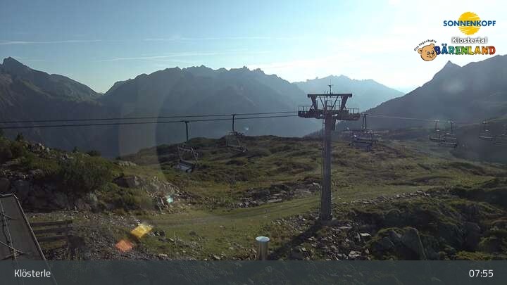 Archiv Foto Webcam Klösterle - Bergstation Riedkopf