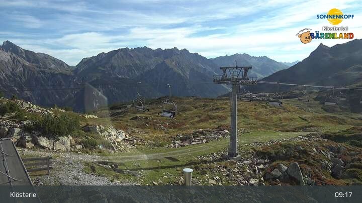 Archiv Foto Webcam Klösterle - Bergstation Riedkopf