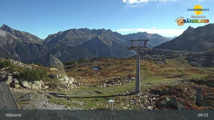 Archiv Foto Webcam Klösterle - Bergstation Riedkopf