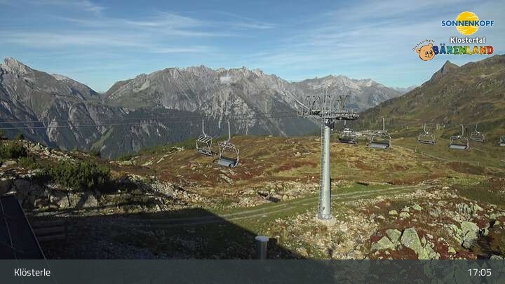 Archiv Foto Webcam Klösterle - Bergstation Riedkopf