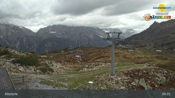 Archiv Foto Webcam Klösterle - Bergstation Riedkopf