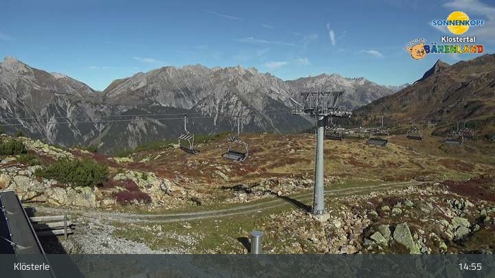 Archiv Foto Webcam Klösterle - Bergstation Riedkopf