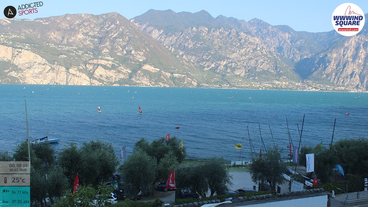 Archived image Webcam Lake Garda - Malcesine