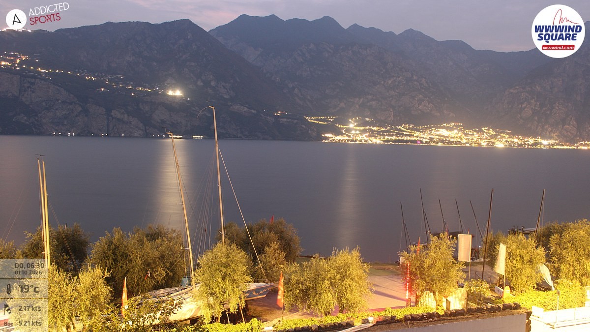 Archiv Foto Webcam Gardasee - Malcesine