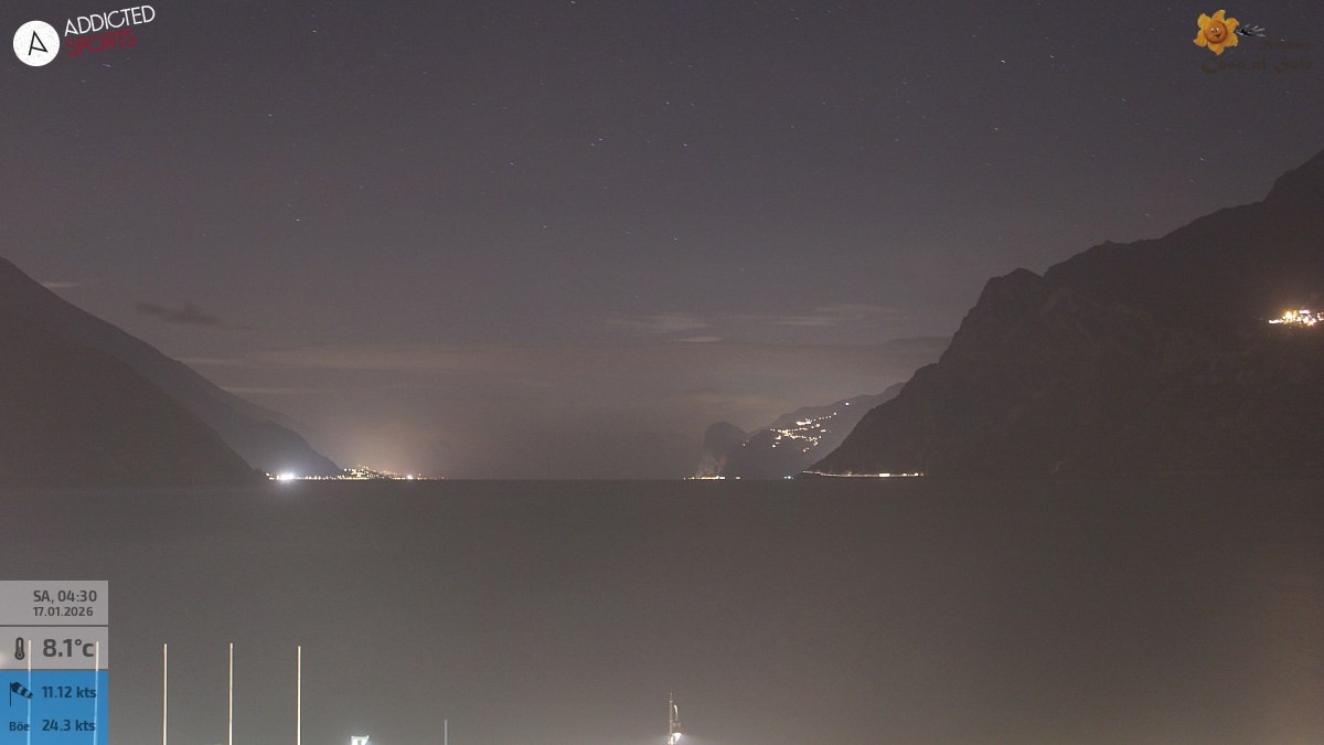 Archiv Foto Webcam Gardasee - Torbole