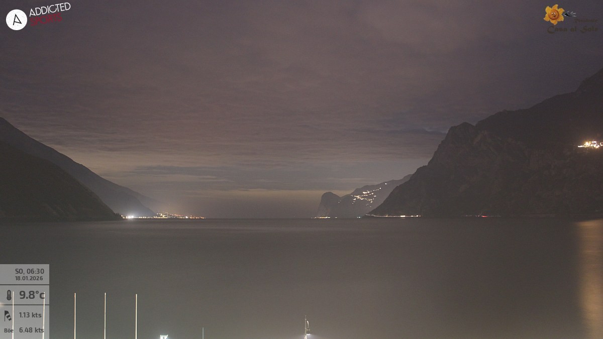 Archived image Webcam Lake Garda: Torbole