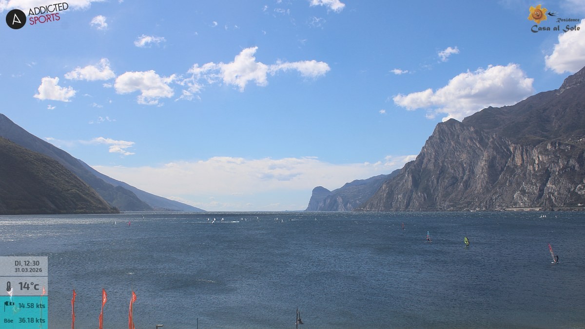 Archiv Foto Webcam Gardasee - Torbole