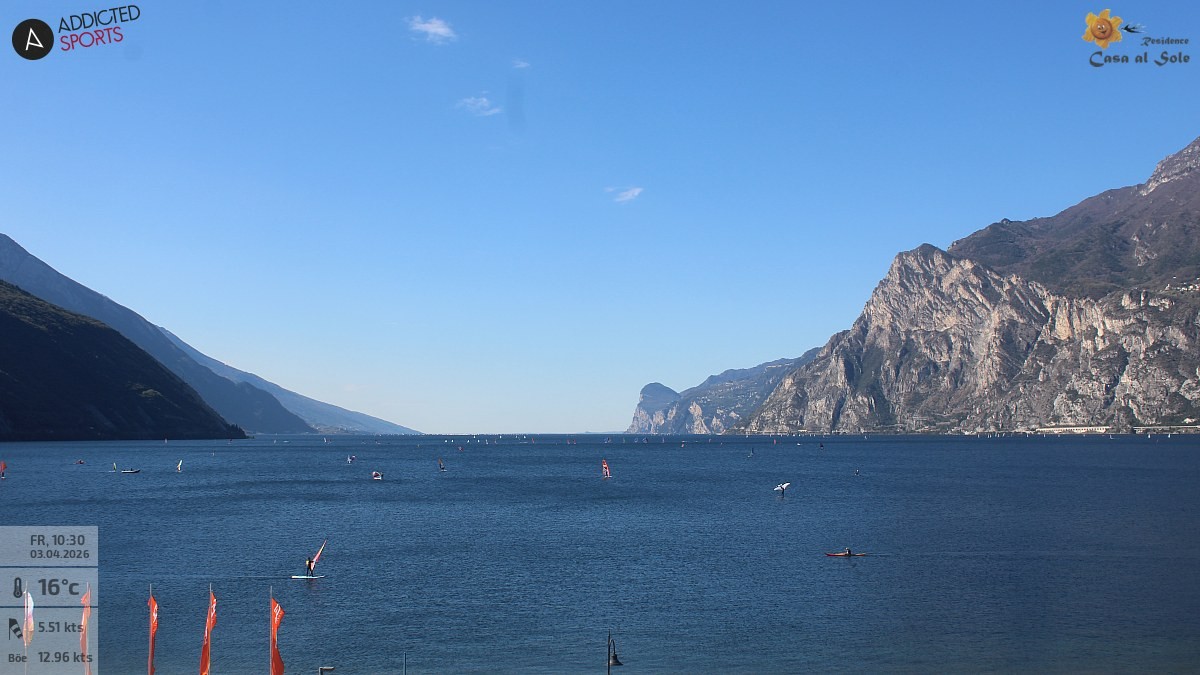 Archiv Foto Webcam Gardasee - Torbole