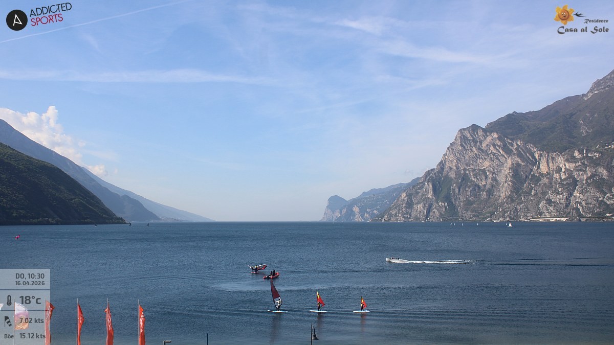 Archived image Webcam Lake Garda: Torbole