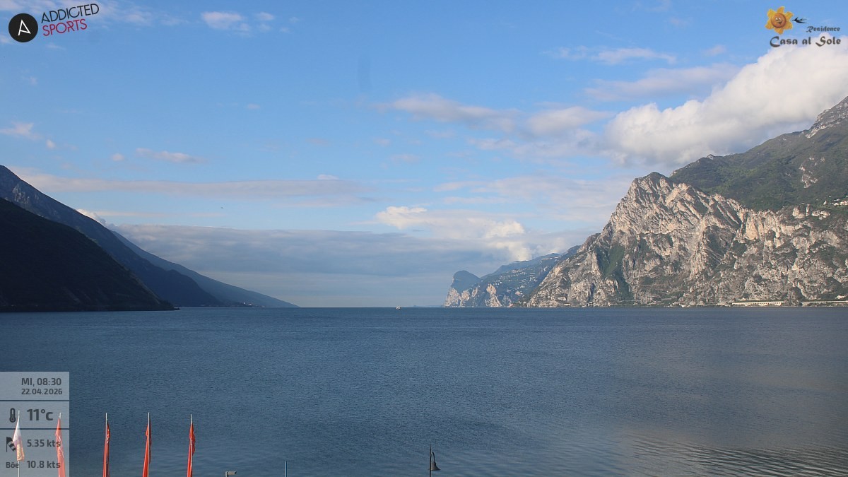 Archived image Webcam Lake Garda: Torbole