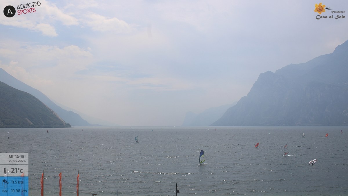 Archived image Webcam Lake Garda: Torbole