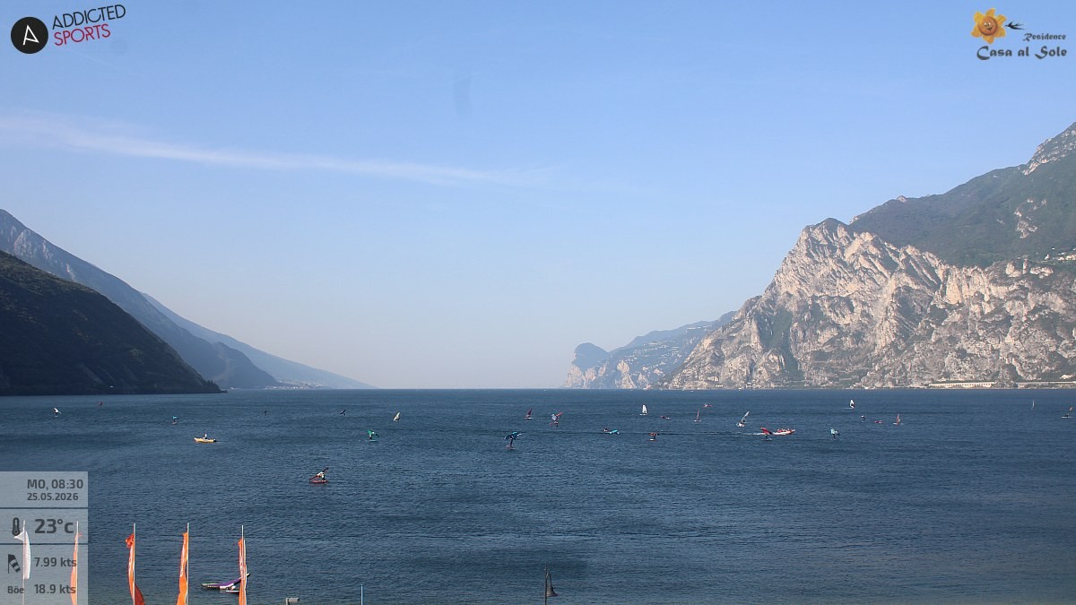 Archived image Webcam Lake Garda: Torbole