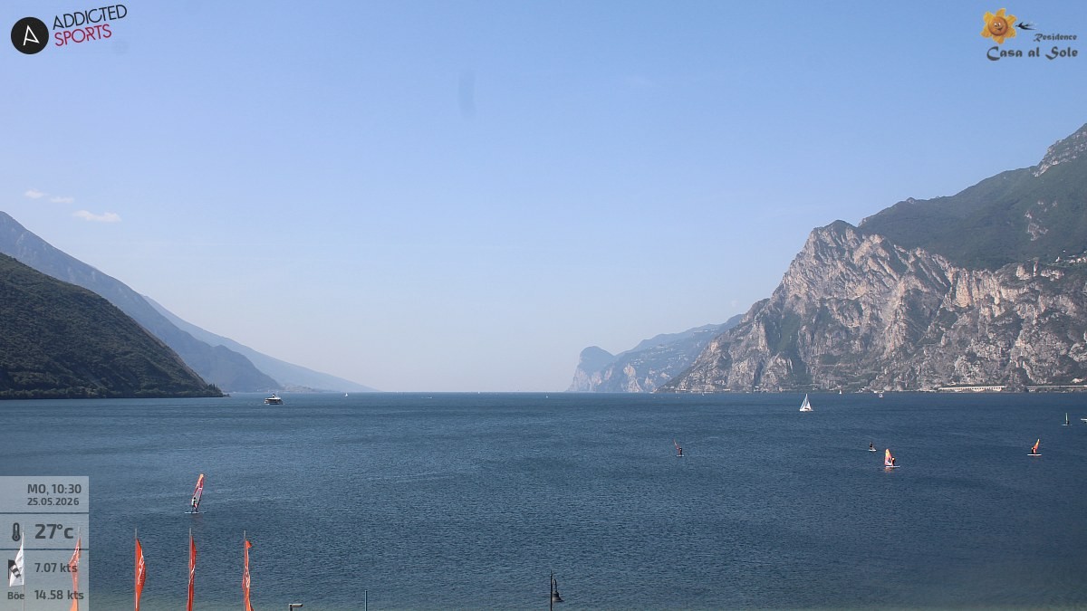 Archived image Webcam Lake Garda: Torbole