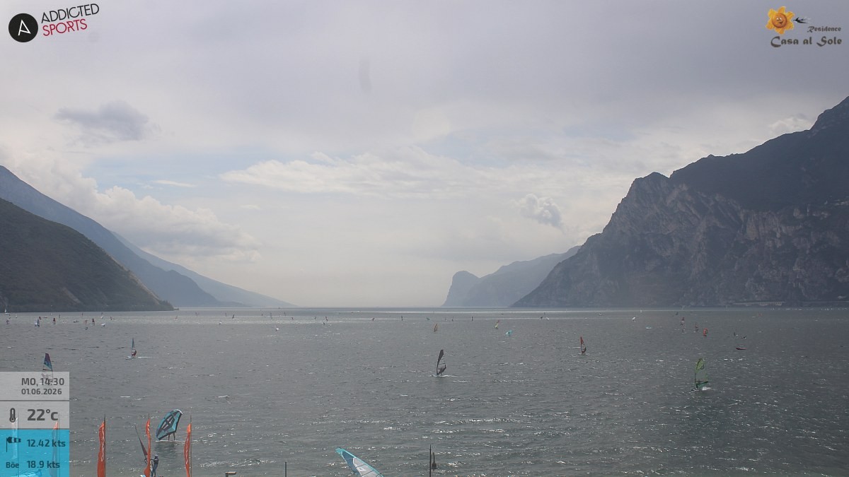 Archiv Foto Webcam Gardasee - Torbole