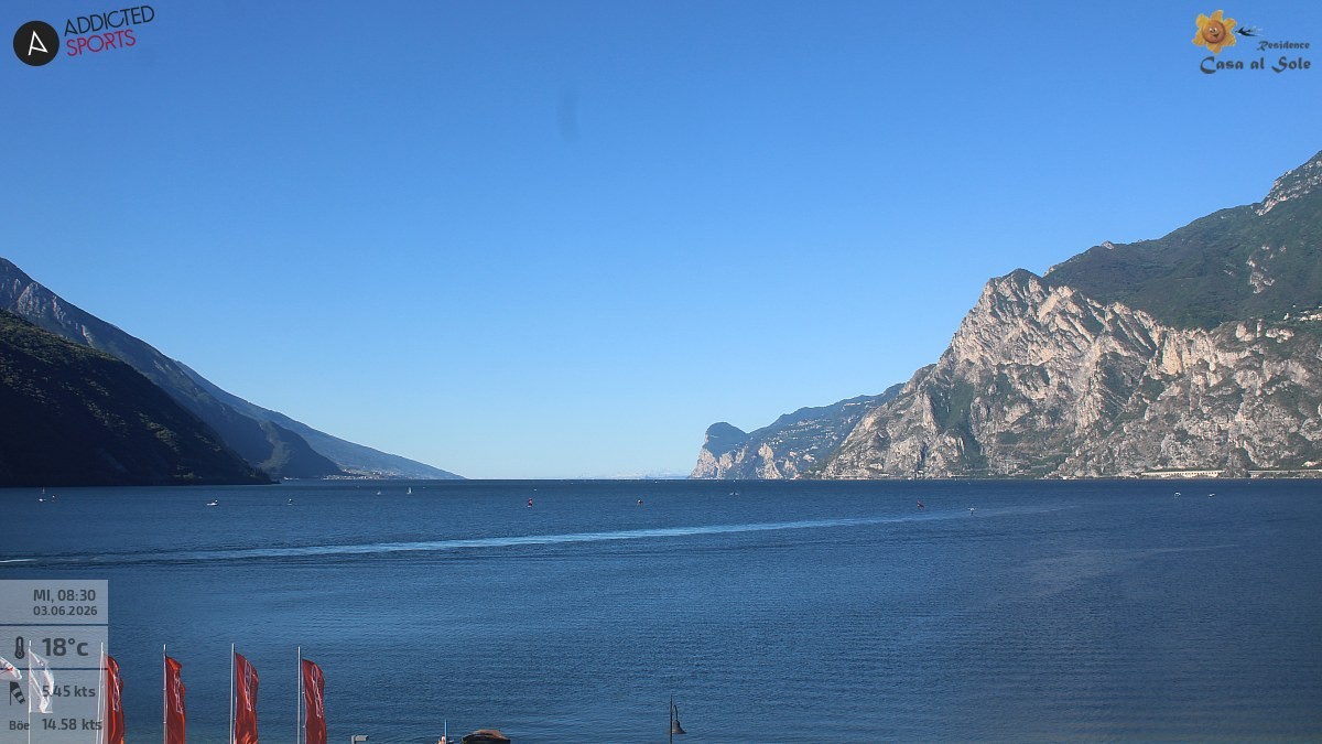 Archived image Webcam Lake Garda: Torbole