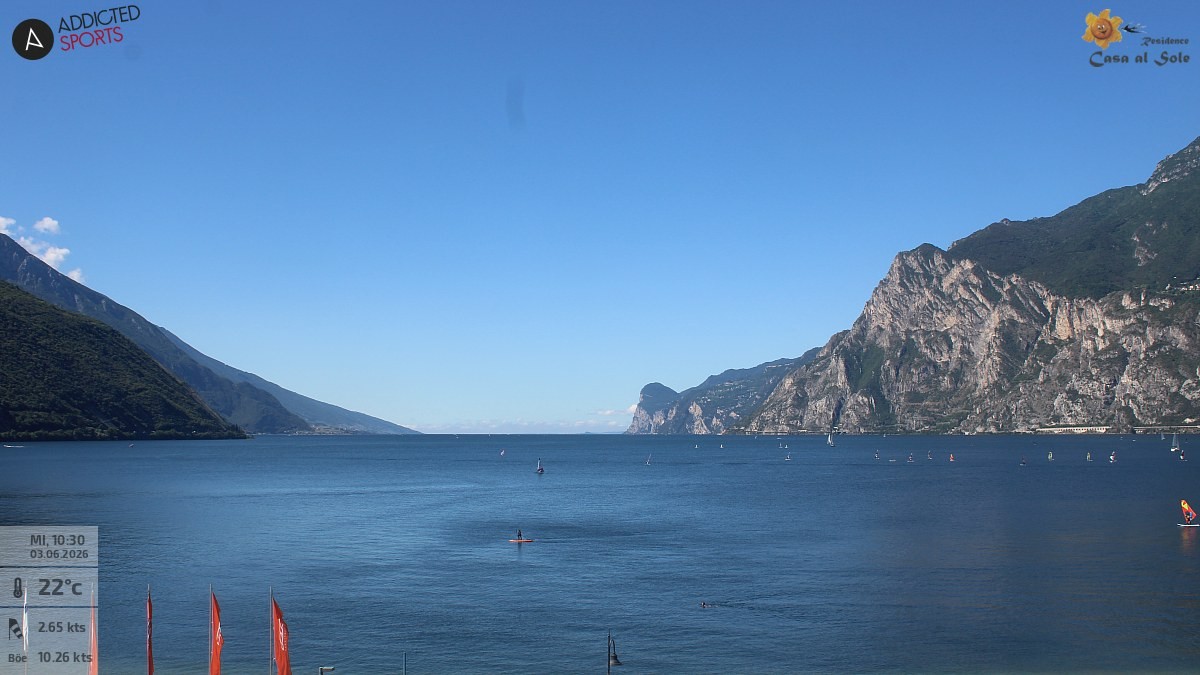 Archived image Webcam Lake Garda: Torbole