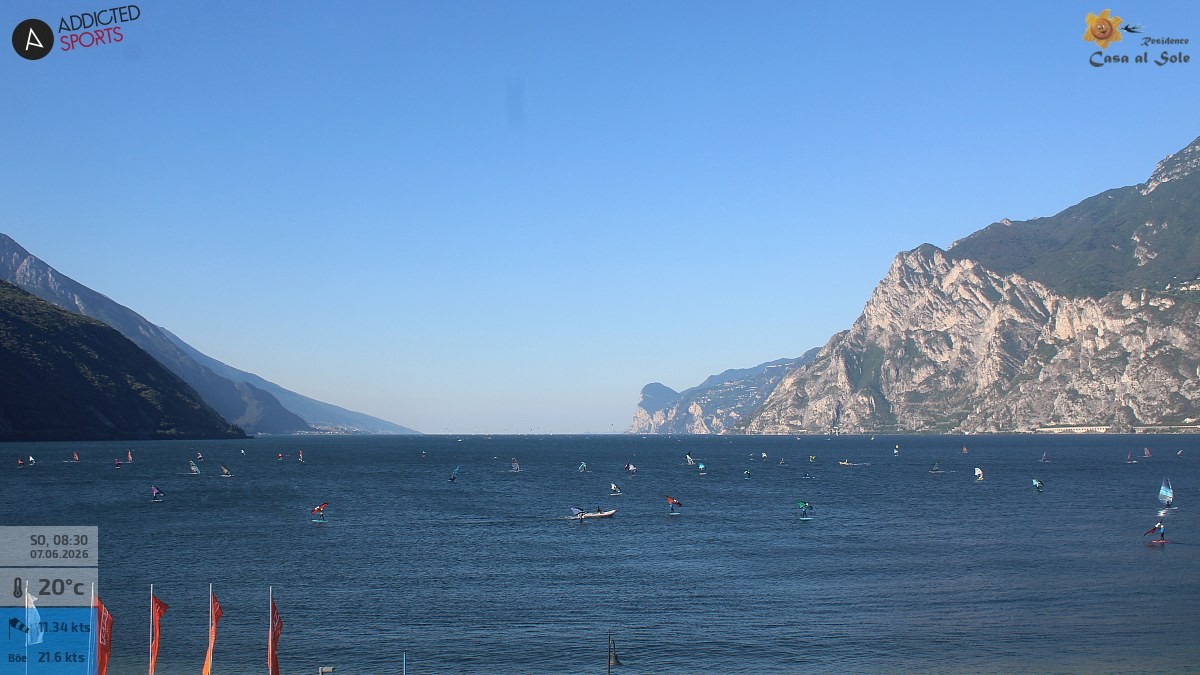 Archived image Webcam Lake Garda: Torbole