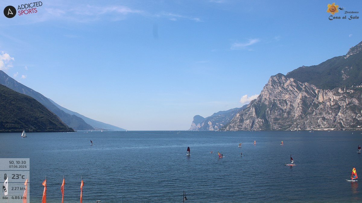 Archived image Webcam Lake Garda: Torbole