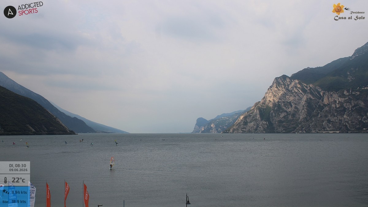 Archived image Webcam Lake Garda: Torbole