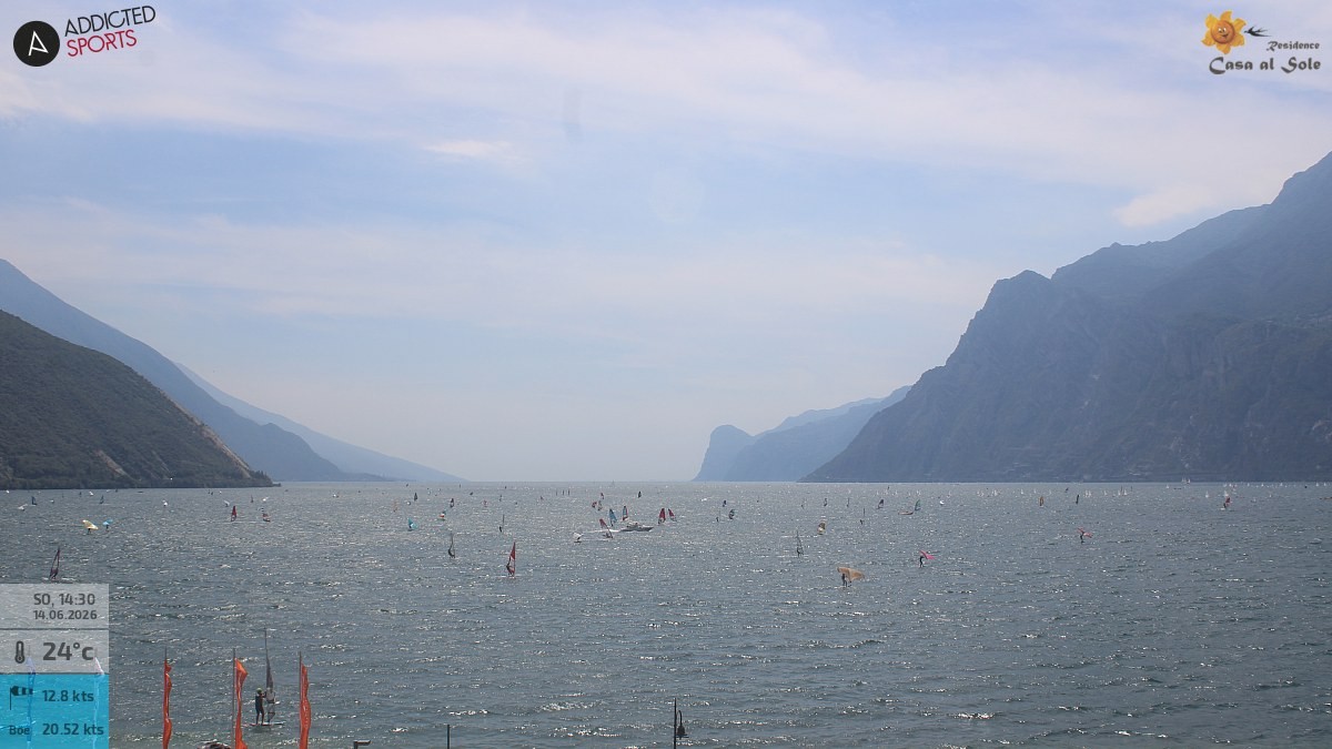 Archiv Foto Webcam Gardasee - Torbole